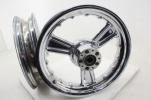 01-08 Harley Davidson Road King 16 In Front/Rear Wheel Set Chrome Detonator