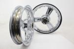 01-08 Harley Davidson Road King 16 In Front/Rear Wheel Set Chrome Detonator