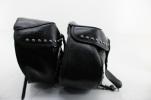 09-15 Harley Davidson Heritage Softail Classic Flstc Rear Back  Saddlebag pair